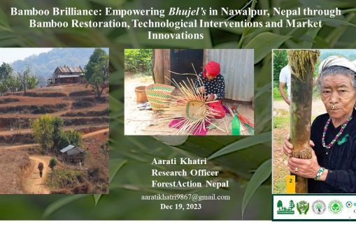 International Young Scientist Forum for Climate Change, Organized by International Center for Bamboo and Rattan (ICBR),University of British Columbia