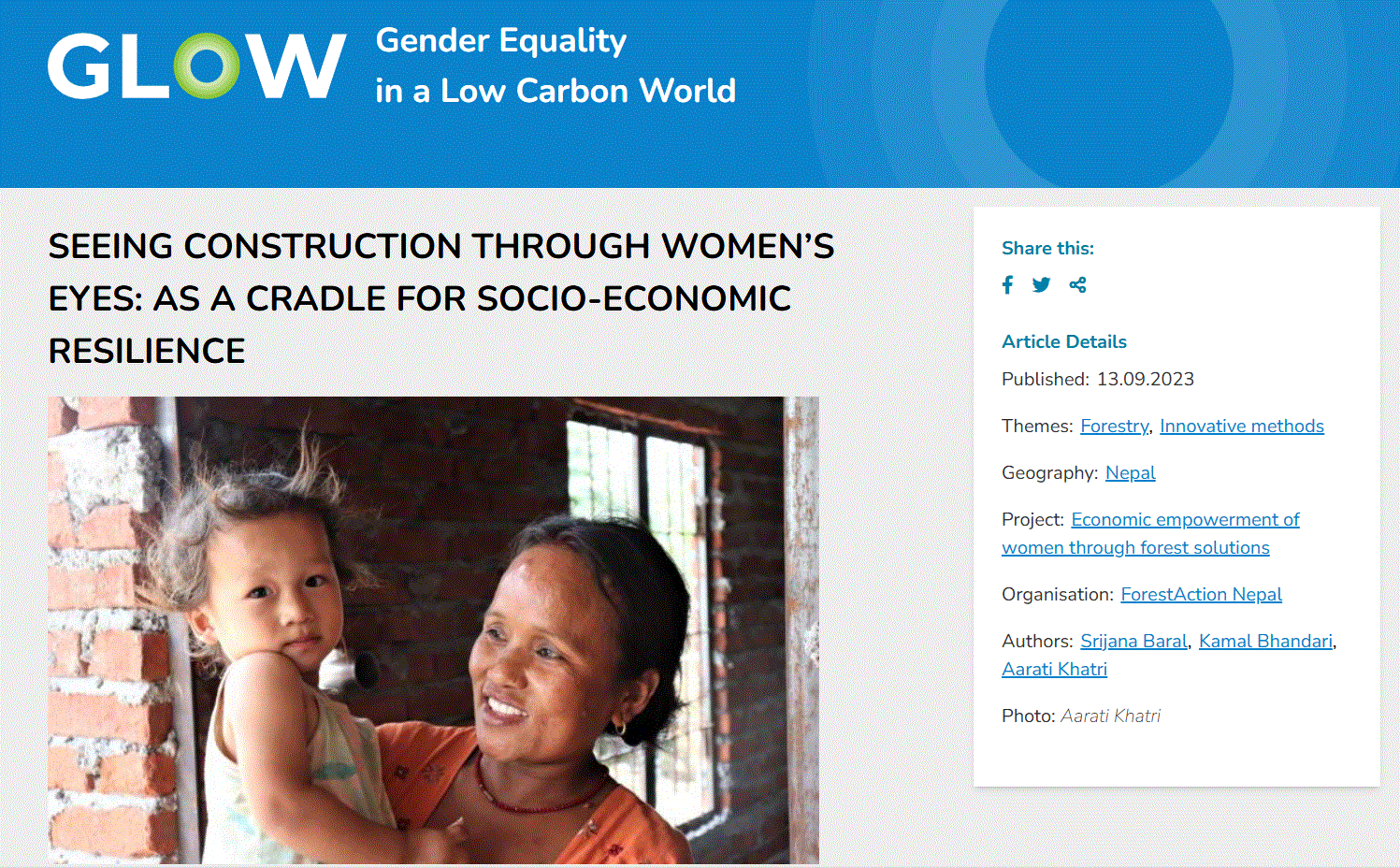 You are currently viewing Seeing construction through women’s eyes: as a cradle for socio-economic resilience