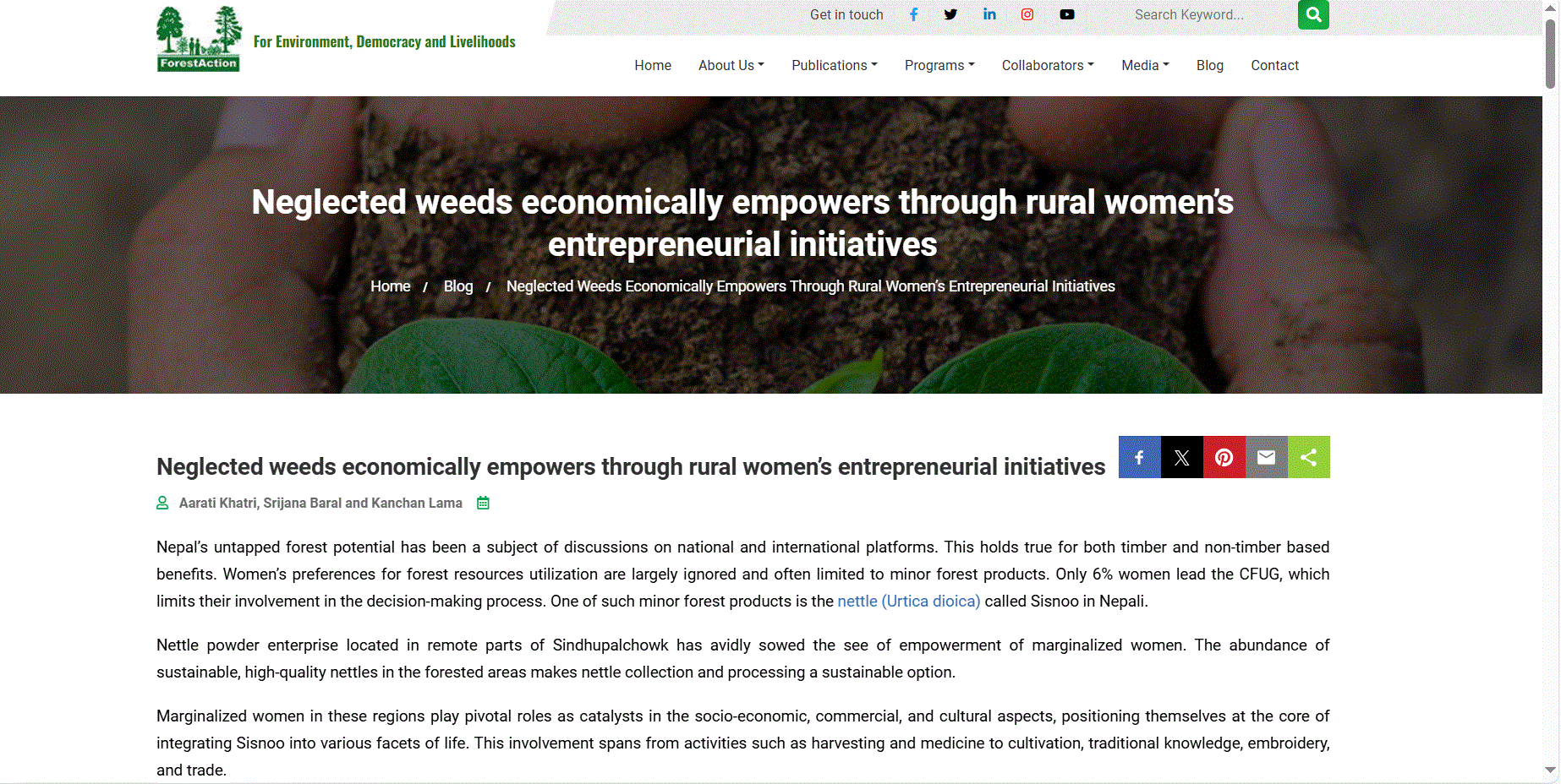 You are currently viewing Neglected Weeds Economically Empowers Through Rural Women’s Entrepreneurial Initiatives.